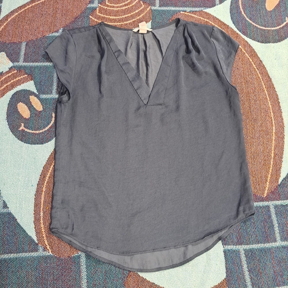 🌈SLIKY V-NECK BLOUSE-4